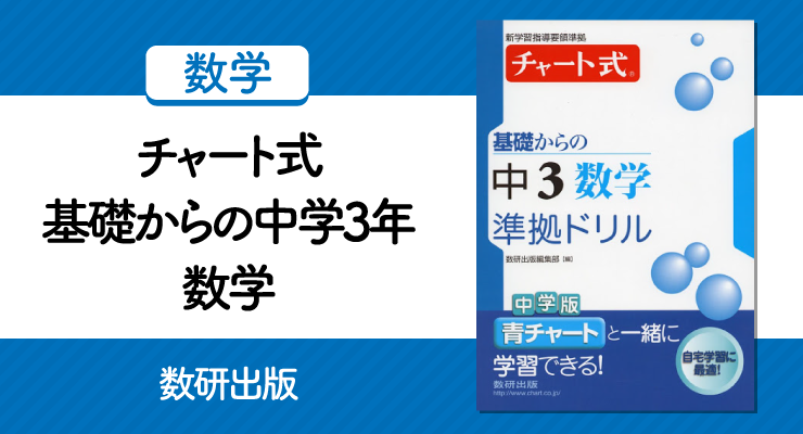 チャート式基礎からの中学3年数学 で定期テストから入試対策までカバー 高校入試徹底対策ガイド